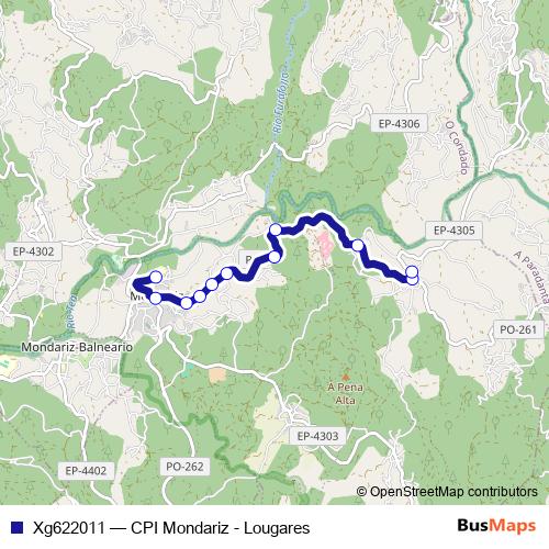 Xg622011 bus Line Map