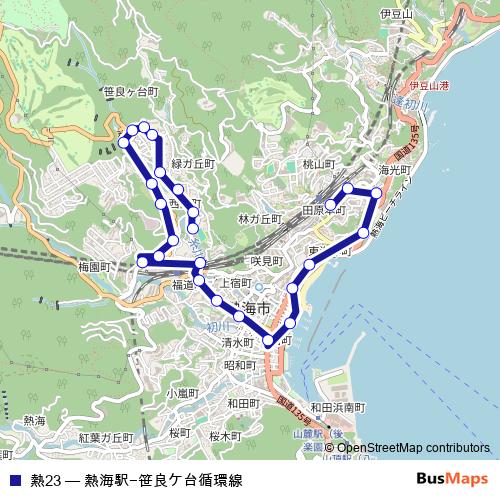 熱23 bus Line Map