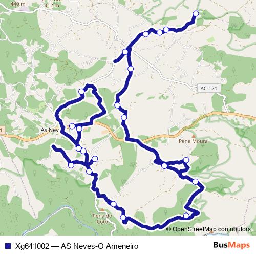 Xg641002 bus Line Map