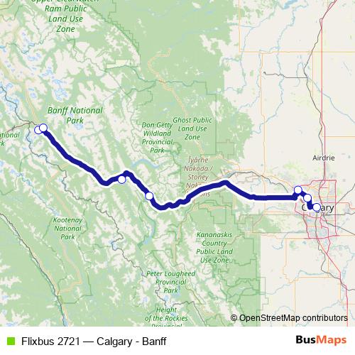 Flixbus 2721 bus Line Map