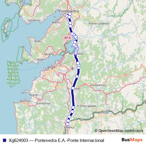 Xg624003 bus Line Map