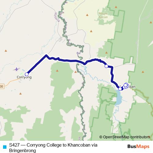 S427 bus Line Map