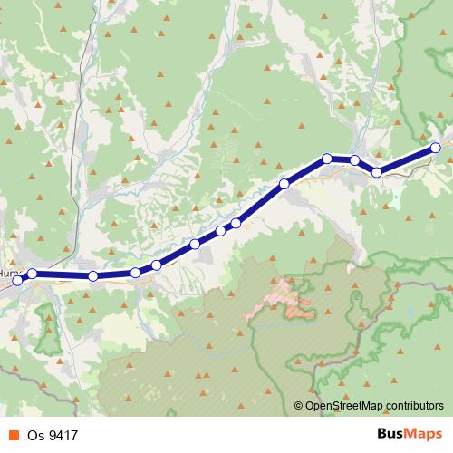 Os 9417 rail Line Map
