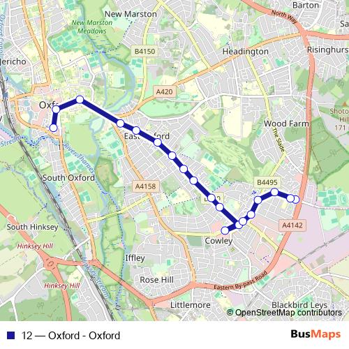 12 bus Line Map