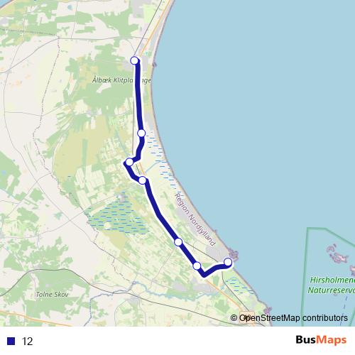 12 bus Line Map