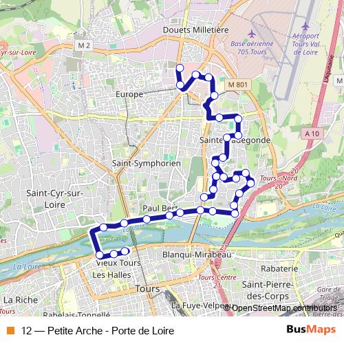 12 bus Line Map