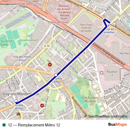 12 bus Line Map