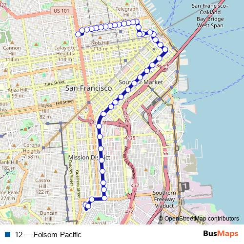 12 bus Line Map