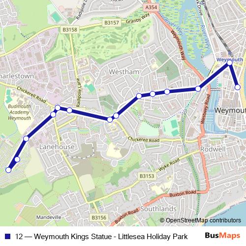 12 bus Line Map