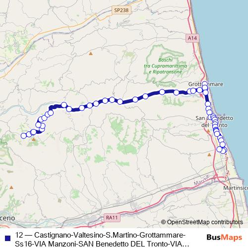 12 bus Line Map