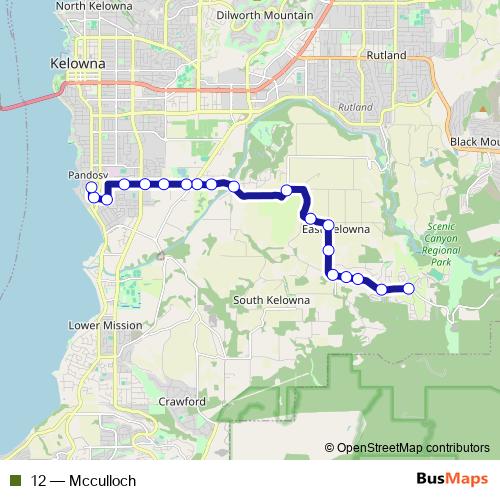 12 bus Line Map