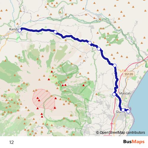 12 bus Line Map