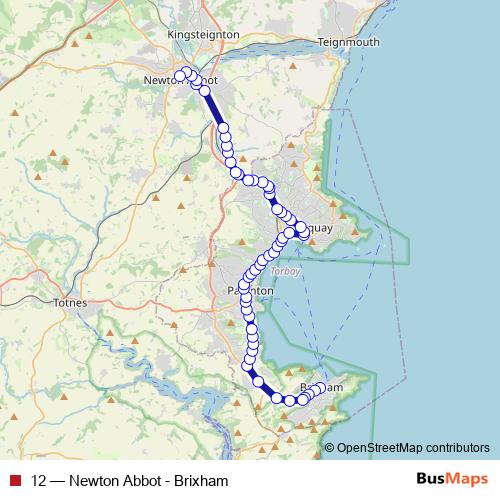 12 bus Line Map