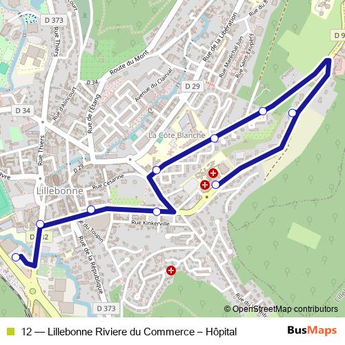 12 bus Line Map
