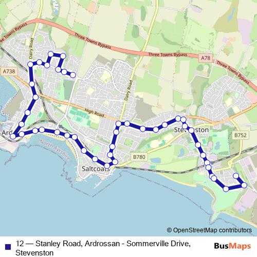 12 bus Line Map