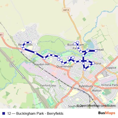 12 bus Line Map