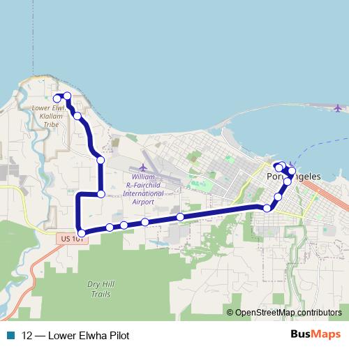 12 bus Line Map