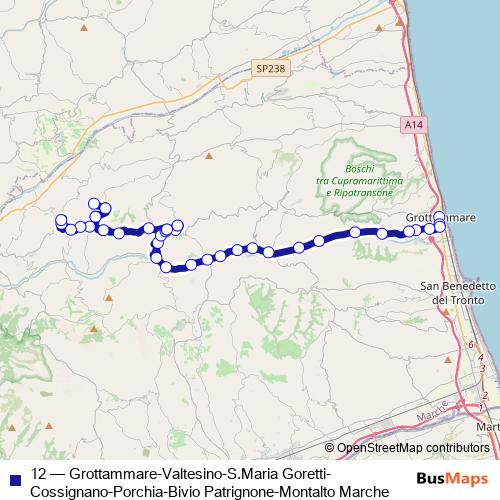 12 bus Line Map