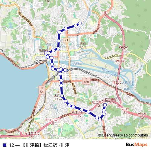 12 bus Line Map