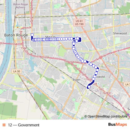 12 bus Line Map