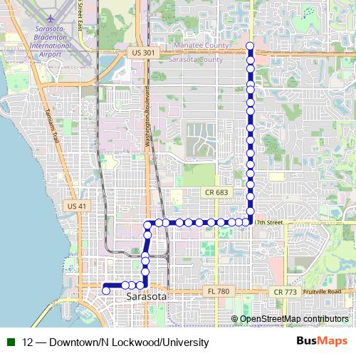 12 bus Line Map