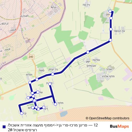 12 bus Line Map