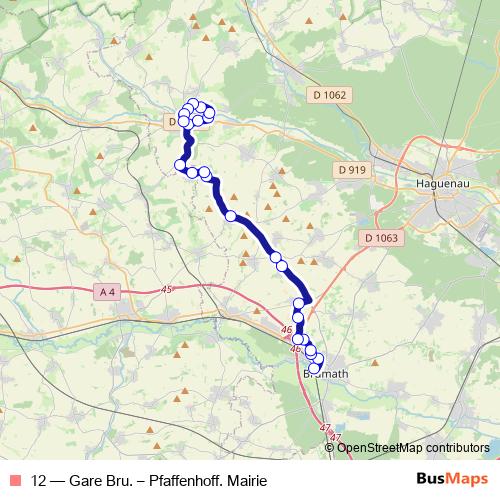 12 bus Line Map