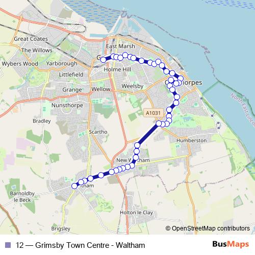12 bus Line Map