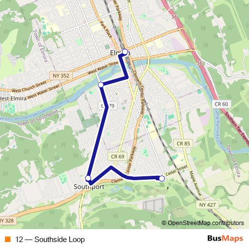 12 bus Line Map