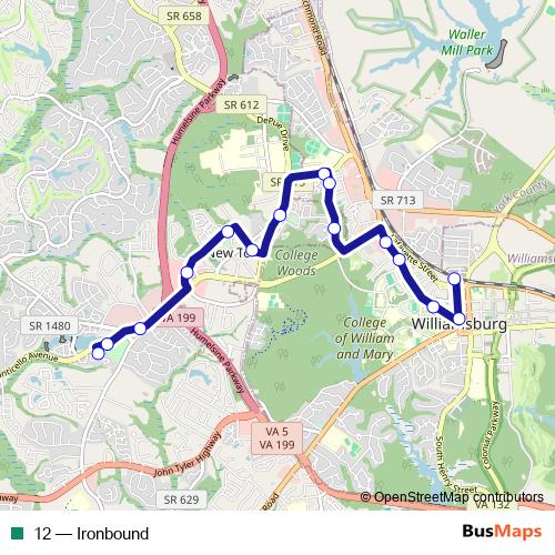 12 bus Line Map