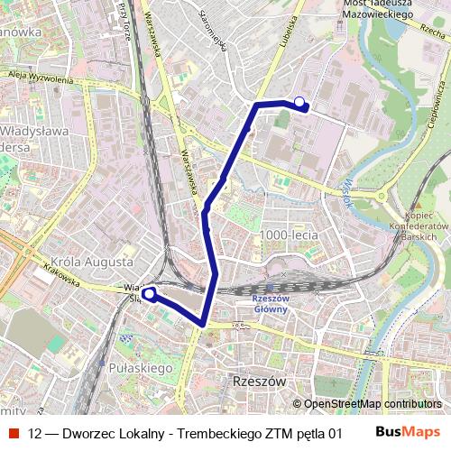 12 bus Line Map