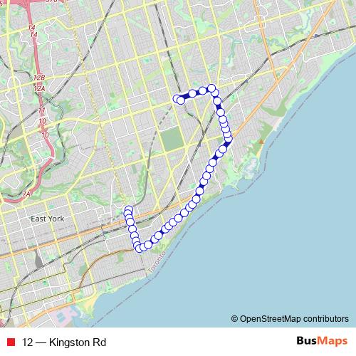 12 bus Line Map