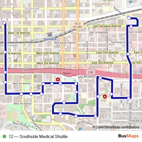 12 bus Line Map