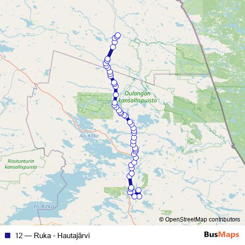 12 bus Line Map