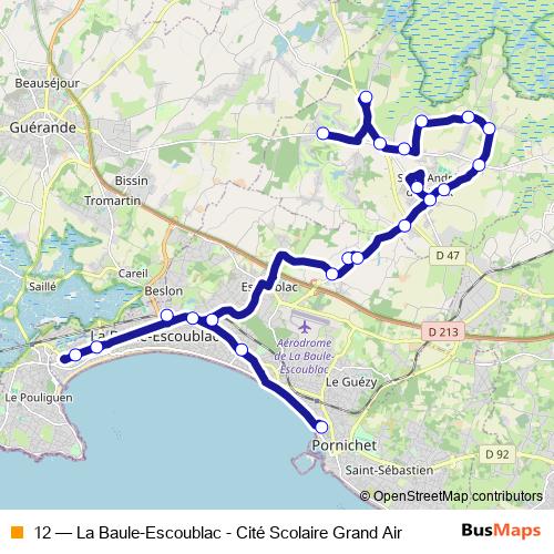 12 bus Line Map