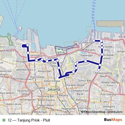 12 bus Line Map