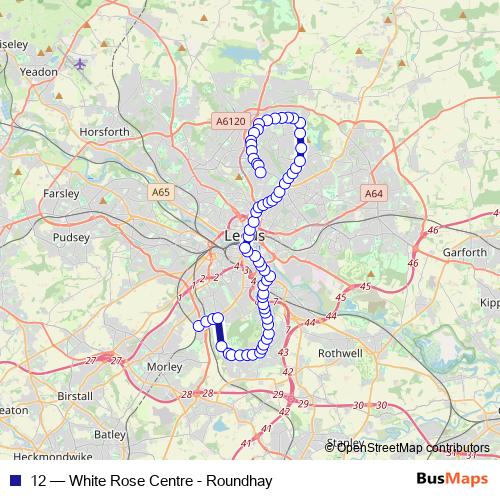 12 bus Line Map