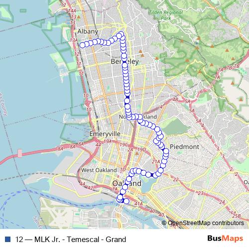 12 bus Line Map