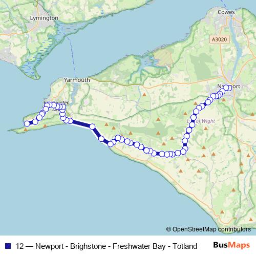 12 bus Line Map