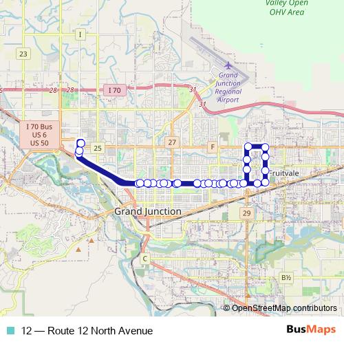 12 bus Line Map
