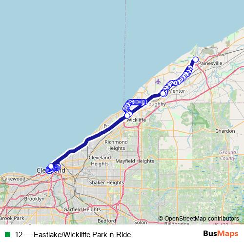 12 bus Line Map
