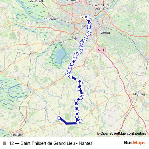 12 bus Line Map