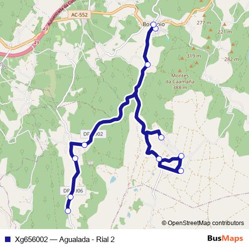 Xg656002 bus Line Map