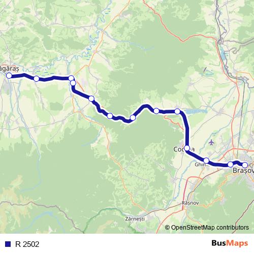 R 2502 rail Line Map