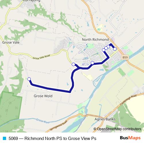 5069 bus Line Map