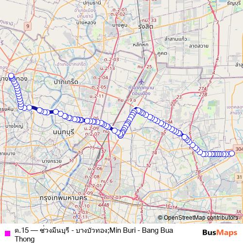 ต.15 bus Line Map