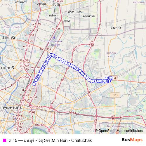 ต.15 bus Line Map