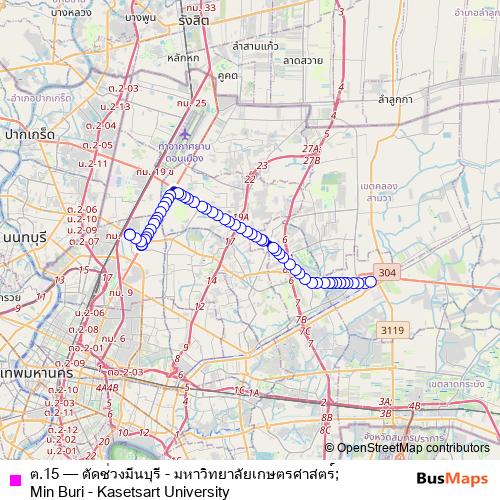 ต.15 bus Line Map