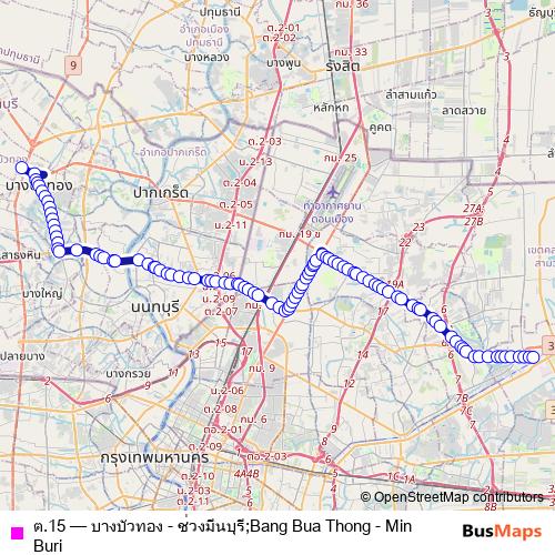 ต.15 bus Line Map