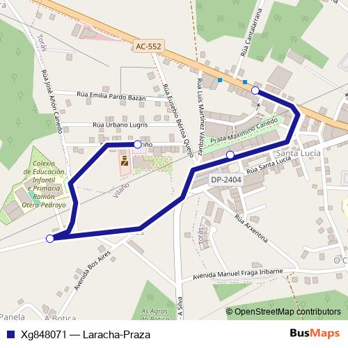 Xg848071 bus Line Map